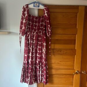 Cara Cara Jazzy Dress in red paisley